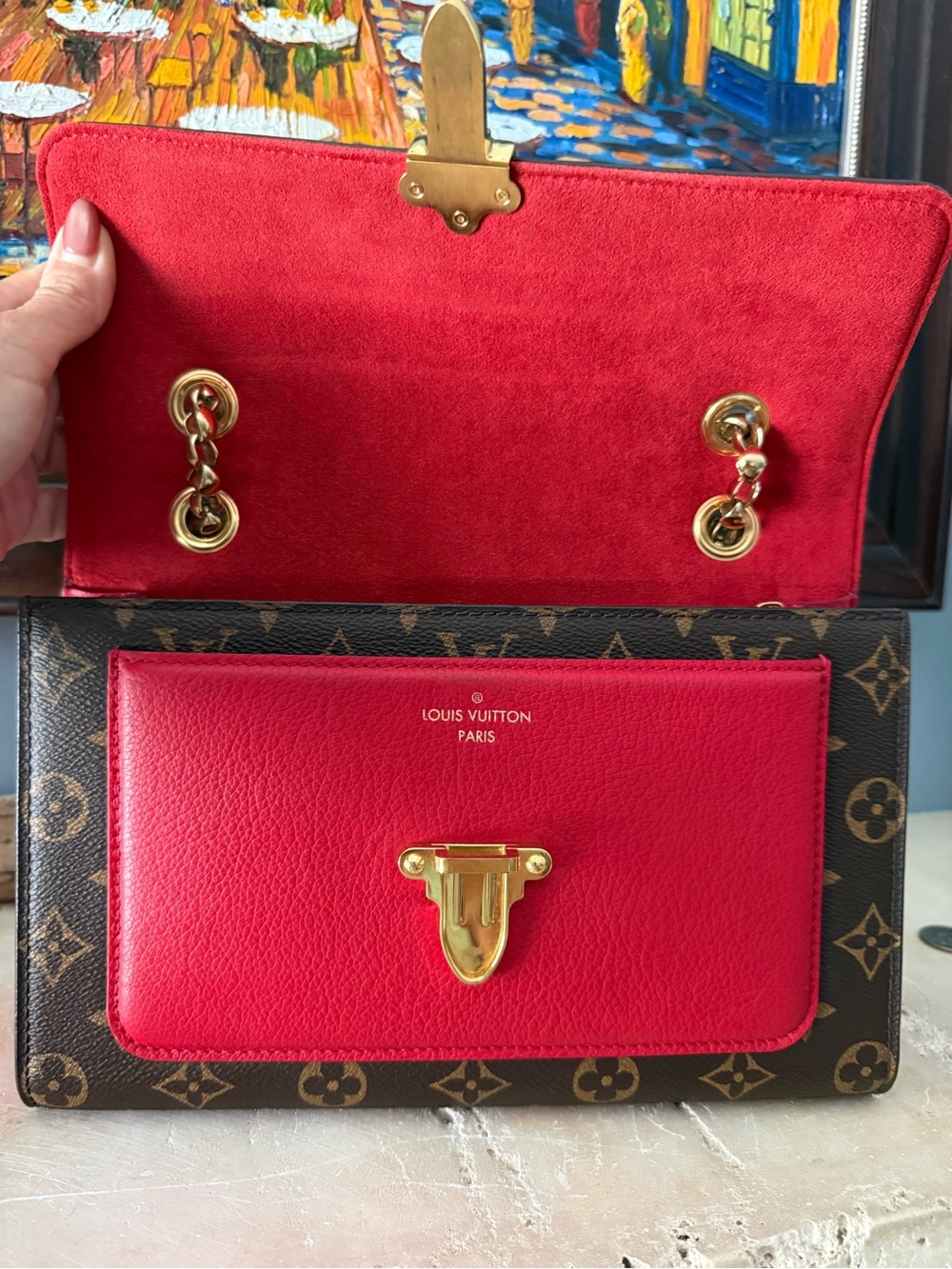 Louis Vuitton Victoire Monogram Chain Bag - Picture 6 of 10